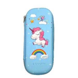 Unikornisos cipzáras tolltartó , kék színben