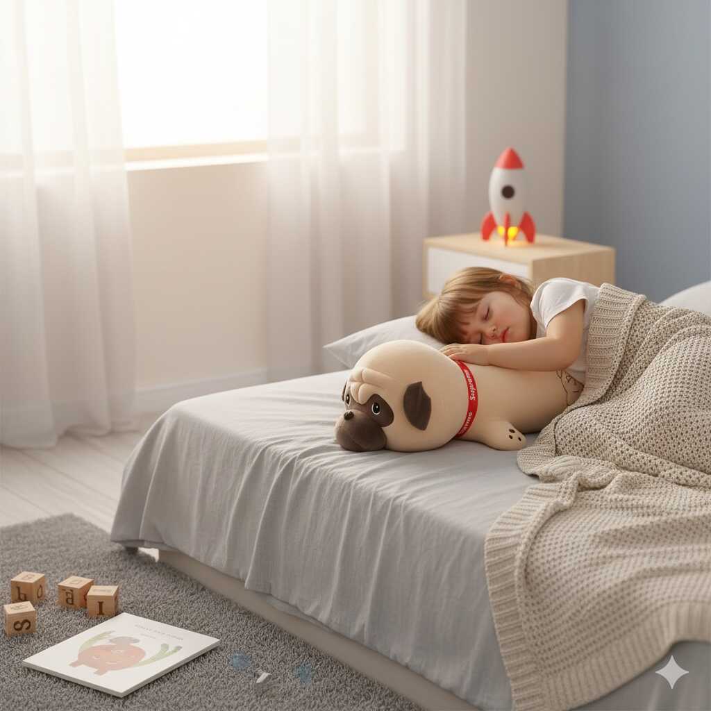 Mopsz plüss kutya , 60 cm - Image 2