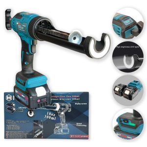 Hitman HT-SLP-6909P Akkus Sziloplaszt Kinyomópisztoly, 62V, 6 Sebességfokozat, LED Fénnyel