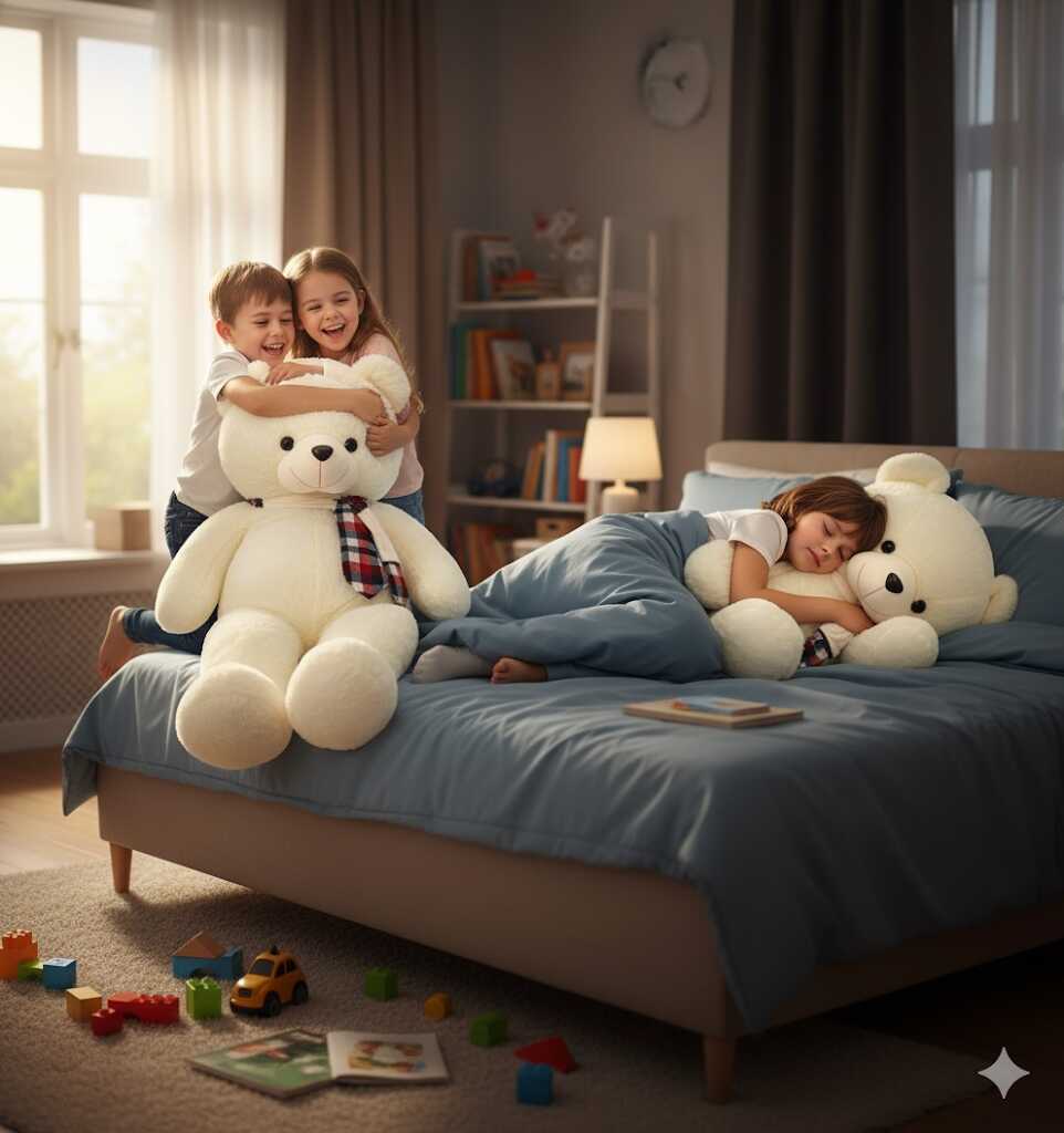 Puha Plüss mackó - a legjobb alvótárs , 80 cm - Image 2