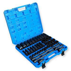 Hitman HA-2581 Erősített 1/2" 12-Lapfejű Dugókulcs Készlet – Prémium Fekete Kivitel