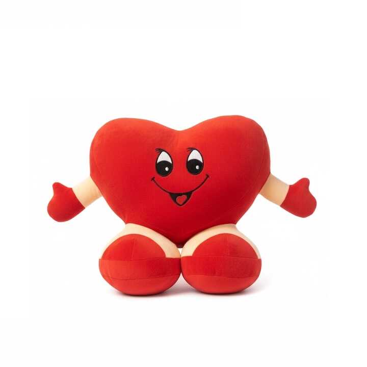 Szerelem plüss párna , szív formájú , 50 cm