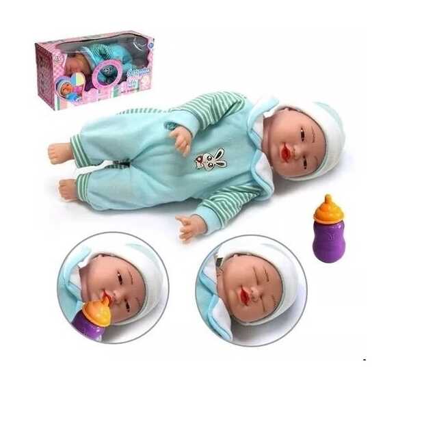 Interaktív játék baba , cumizik , sír , mosolyog