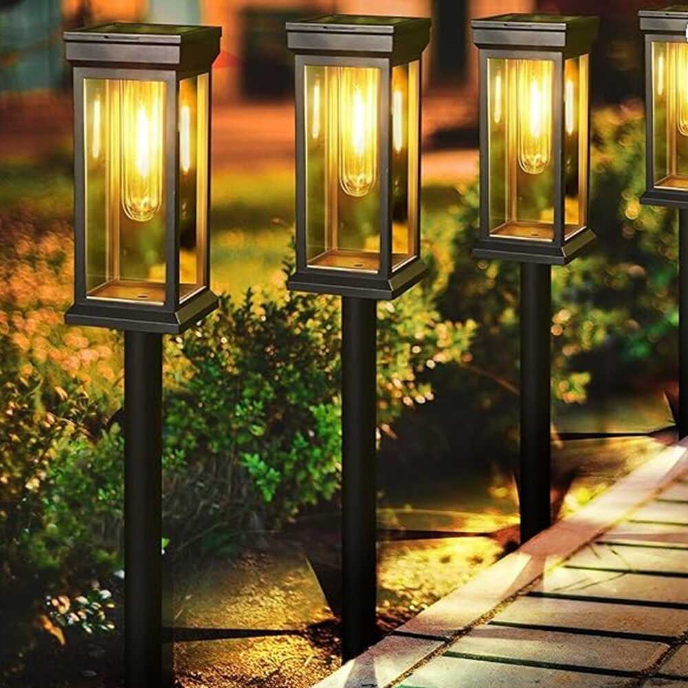 Napelemes Ösvényvilágítás, XF-2901, Leszúrható, Dekoratív Meleg LED, 1db