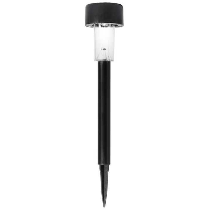Földbe Szúrható Napelemes Kerti Lámpa, Fekete, 36cm