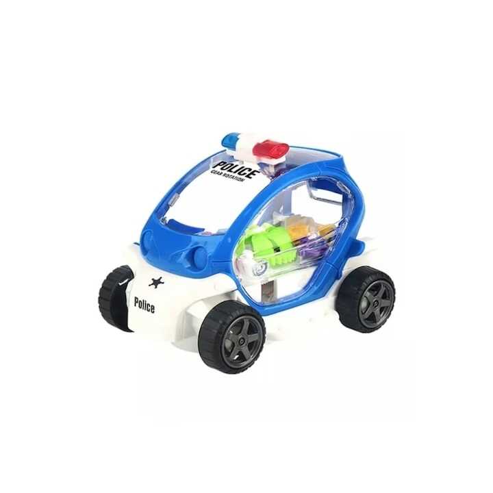 Interaktív zenés átlátszó rendőrautó