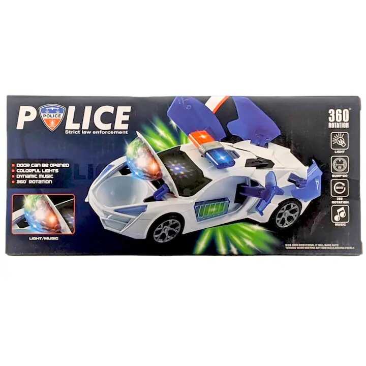 Játék rendőrautó, hanggal és fényekkel , 25 cm - Image 3
