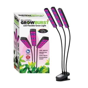 Növénynevelő UV Lámpa, 3 világítópaneles, Állítható Fényerővel és Időzítővel