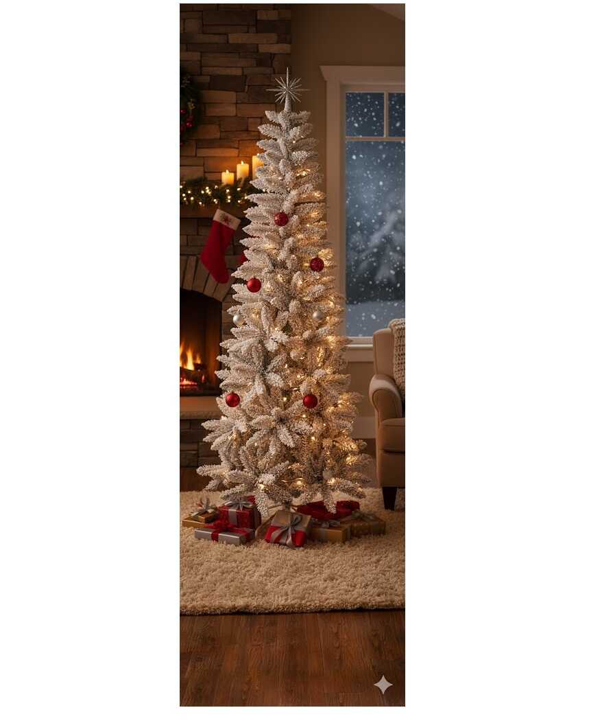 Karcsú Havas Díva műfenyő Karácsonyfa , 210 cm, talppal - Image 3