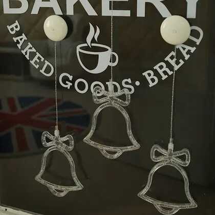 Aigostar Harang Ablak és karácsonyfa Dekoráció, 10 LED, elemes, melegfehér 20 cm - Image 10