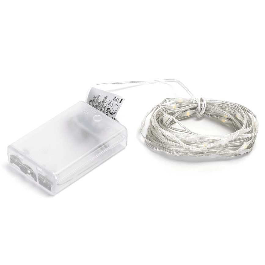 Aigostar elemes Drót gömb Fényfűzér karácsonyfa égősor 5 méter 50 led RGB színes beltéri - Image 7