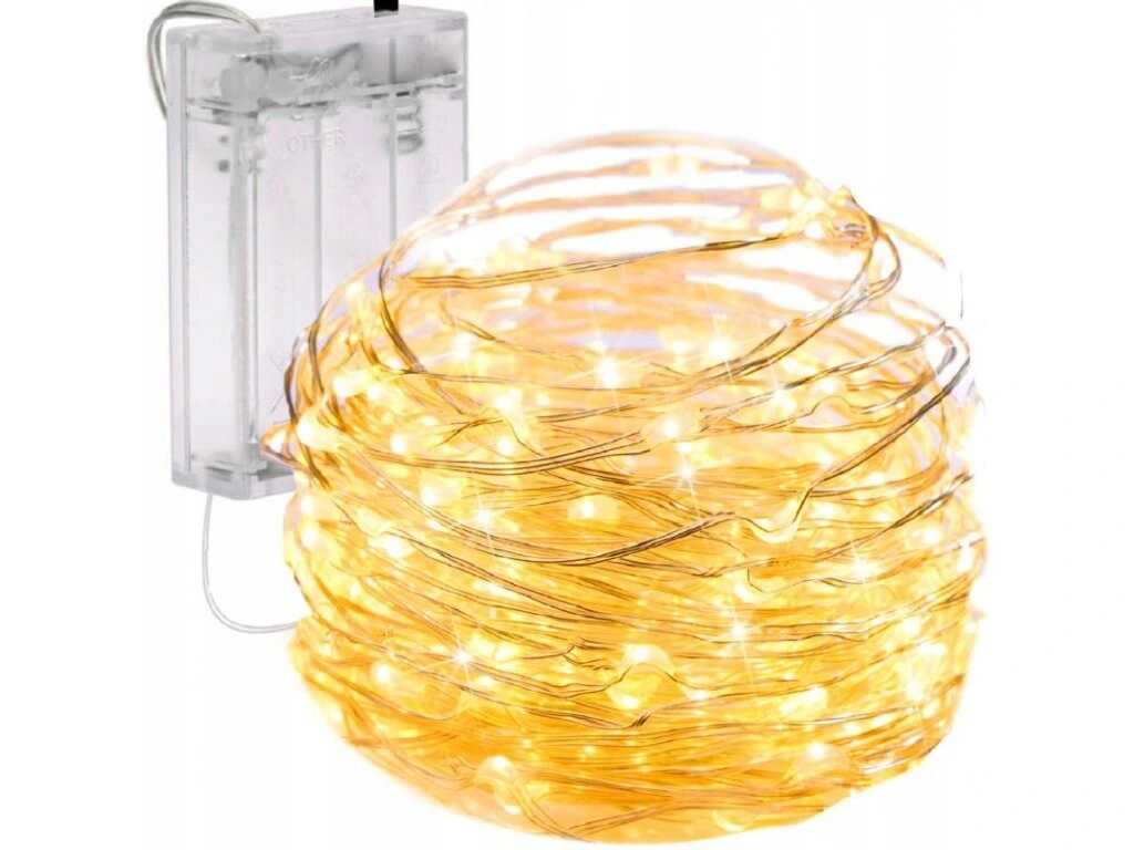 Aigostar elemes Drót Dekorációs Fényfűzér karácsonyfa égősor 5 méter 50 led Melegfehér beltéri - Image 2