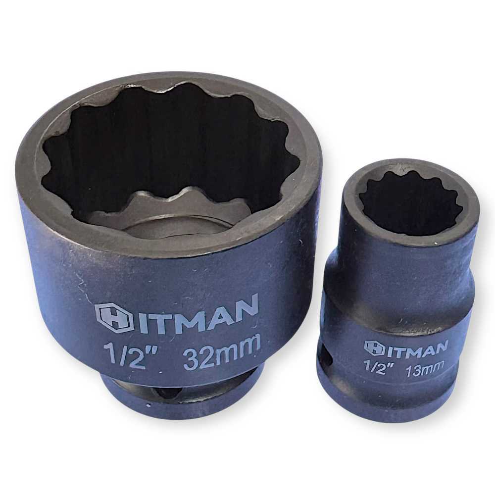 Hitman HA-6818 Erősített 12″ 12-pont Dugókulcs Készlet – 26 Részes Fém Kofferben - Image 2