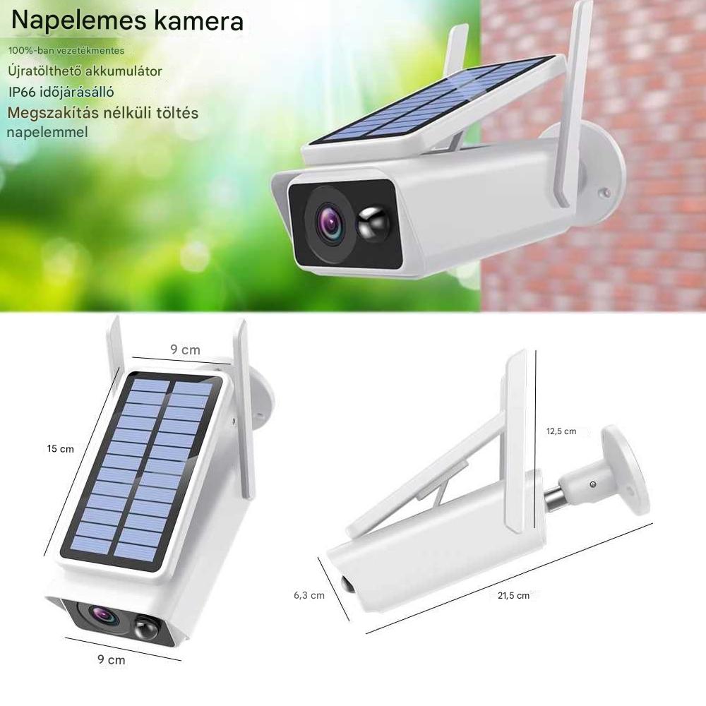 MTLUKR Q1 Napelemes WiFi Smart Kamera, Full HD 1080P, mozgásérzékeléssel - Image 2