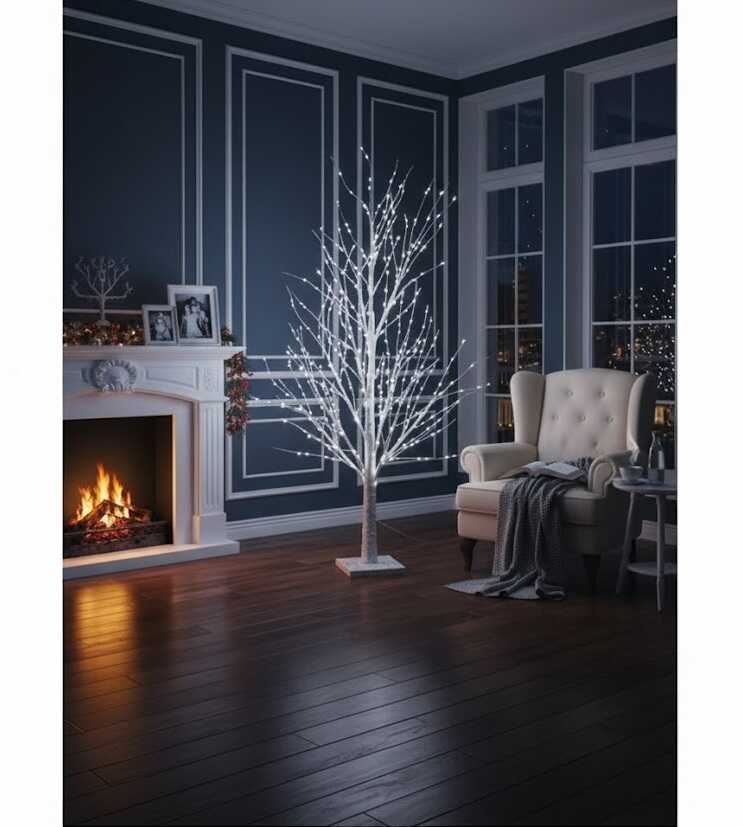 Karácsonyi Álom LED Nyírfa (1.8 m), 840 LED, Hidegfehér, Kültéri/Beltéri HACHI - Image 2