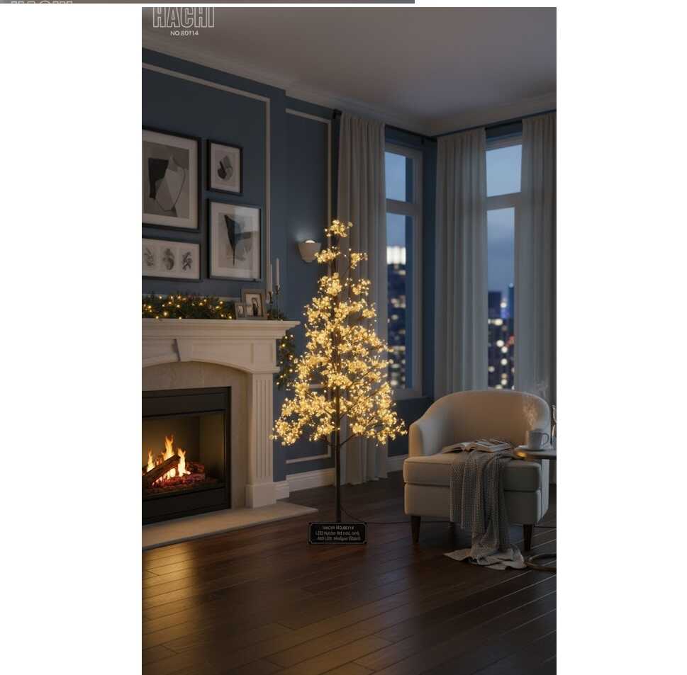 Karácsonyi álomLED Nyírfa (60 cm), 480 LED, Melegfehér, Szuper Sűrű HACHI - Image 3