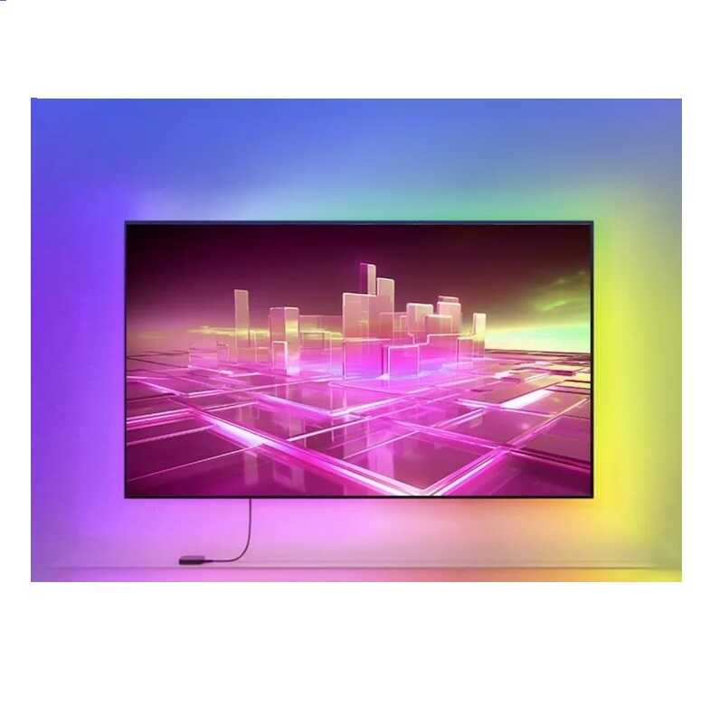 RGB okos TV Ledszalag tv szinkronizállásal Szinvezérléssel és távirányítóval 2 méter USB bemenet. - Image 3