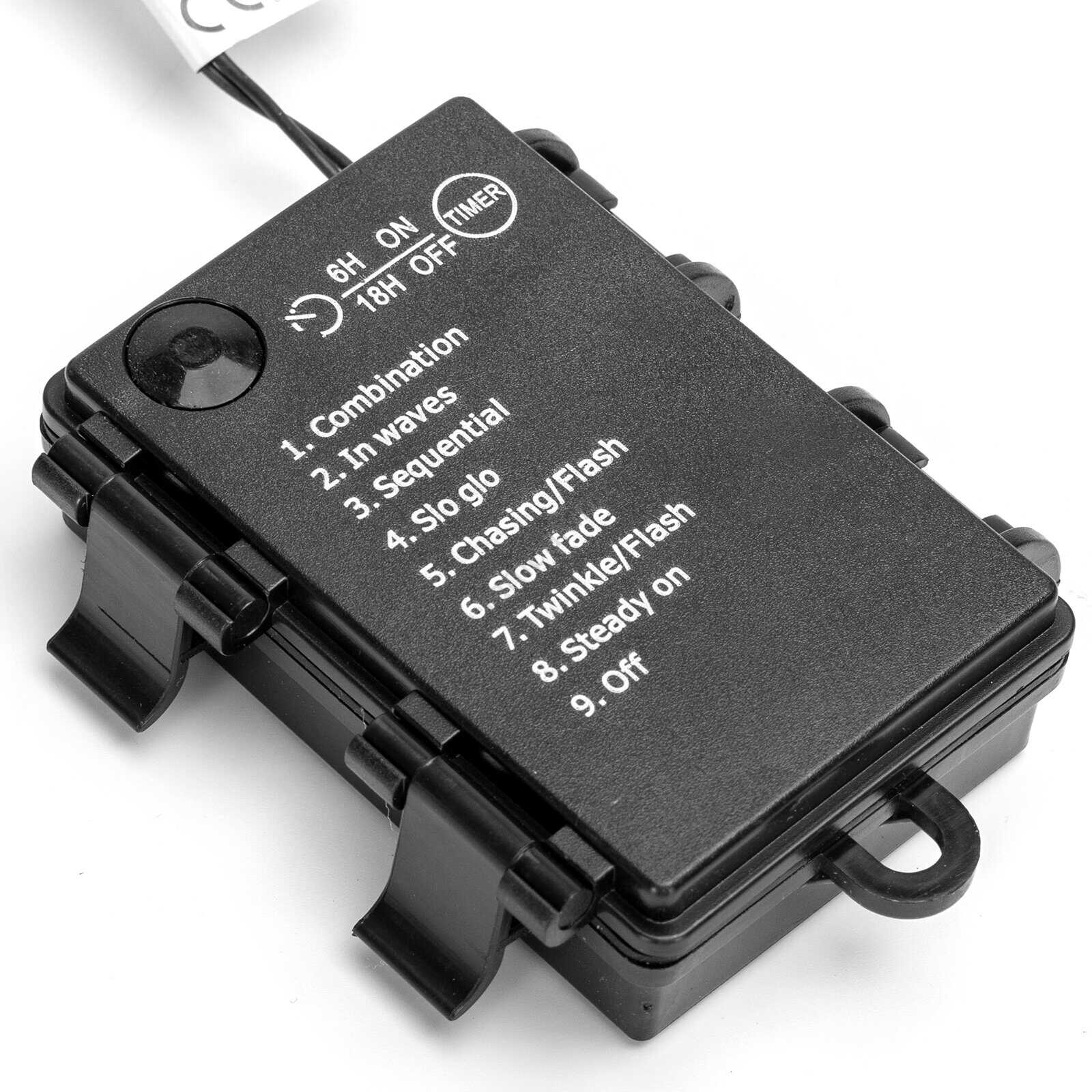 Aigostar Karácsonyi elemes Fényfűzér, Égősor 500 LED-es 25 méteres Melegfehér 8 funkciós - Image 2