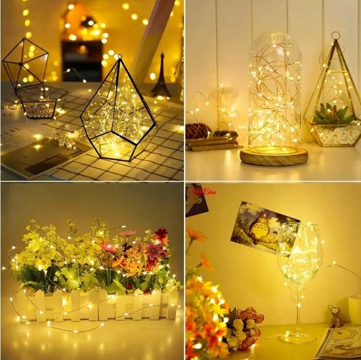 Aigostar elemes Drót Dekorációs Fényfűzér karácsonyfa égősor 5 méter 50 led Melegfehér beltéri - Image 22