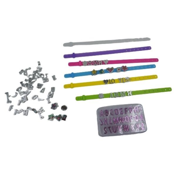 Név karkötő készítő 6 db szijjal és rengeteg kiegészítővel - Image 5