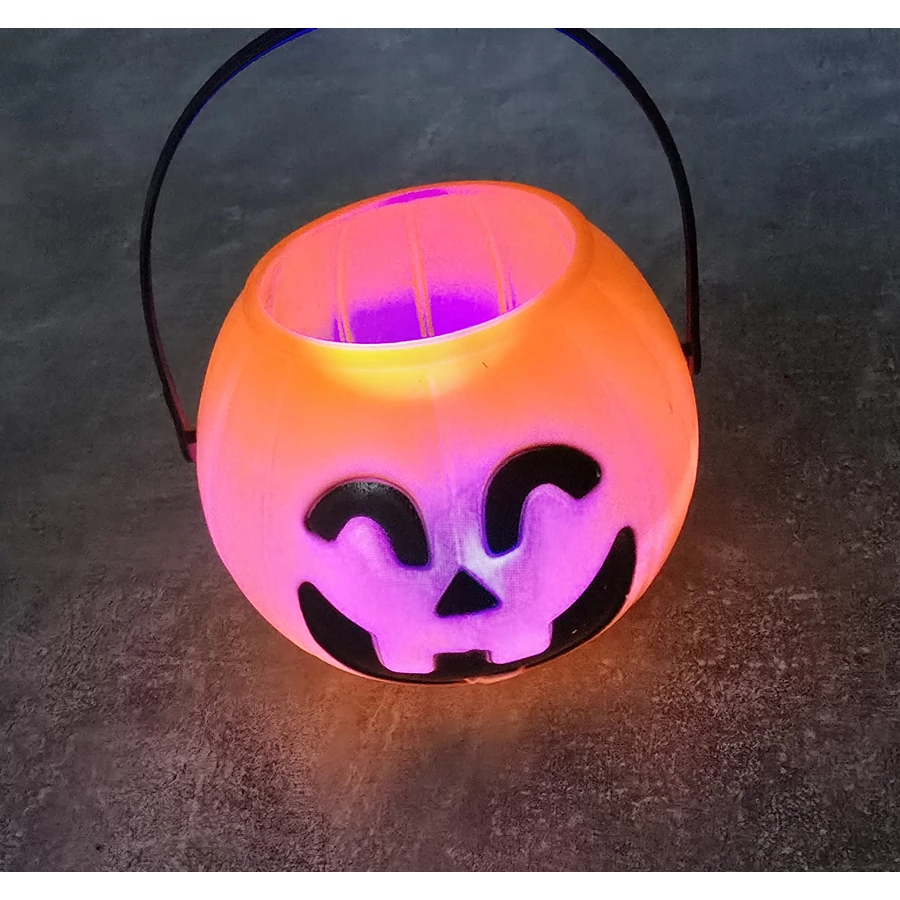 Halloweeni ledes cukorka gyüjtő tök kosár - Image 3