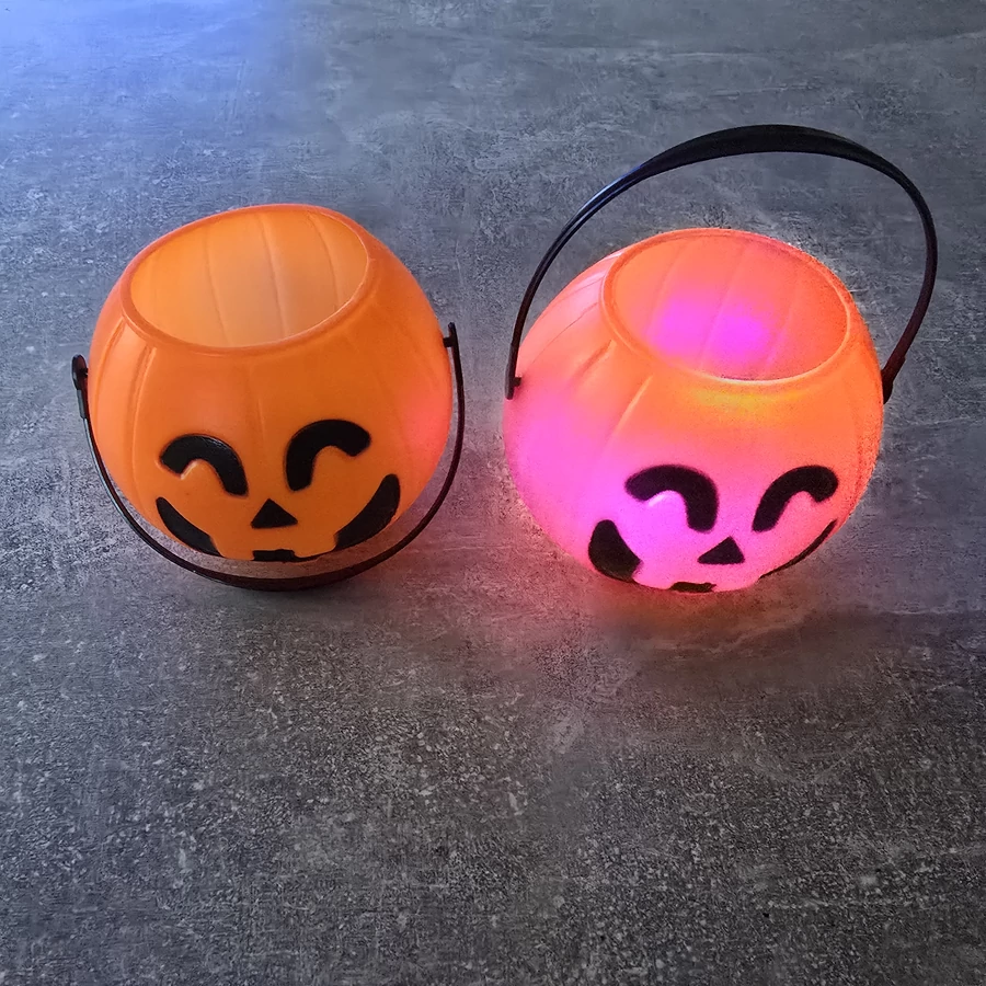 Halloweeni ledes cukorka gyüjtő tök kosár - Image 4