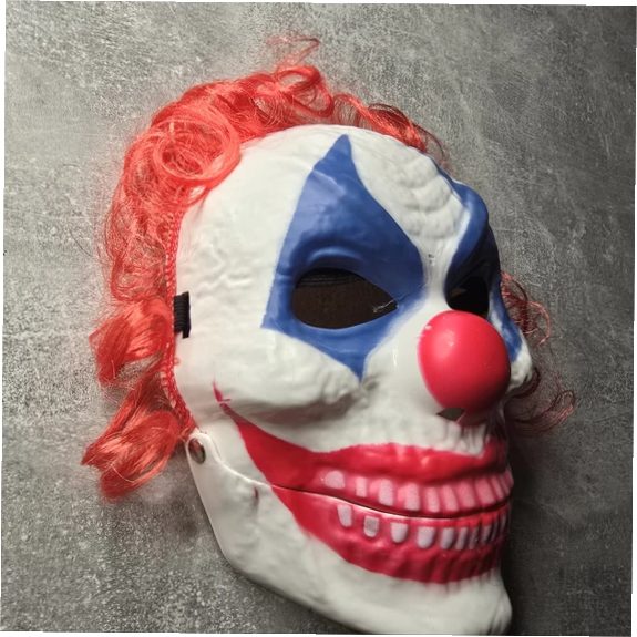 Rémisztő Bocóc álarc piros hajjal - Image 2