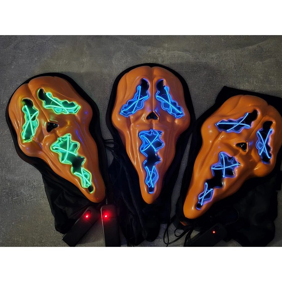 Ledes Narancssárga haloweeni sikoly maszk - Image 3