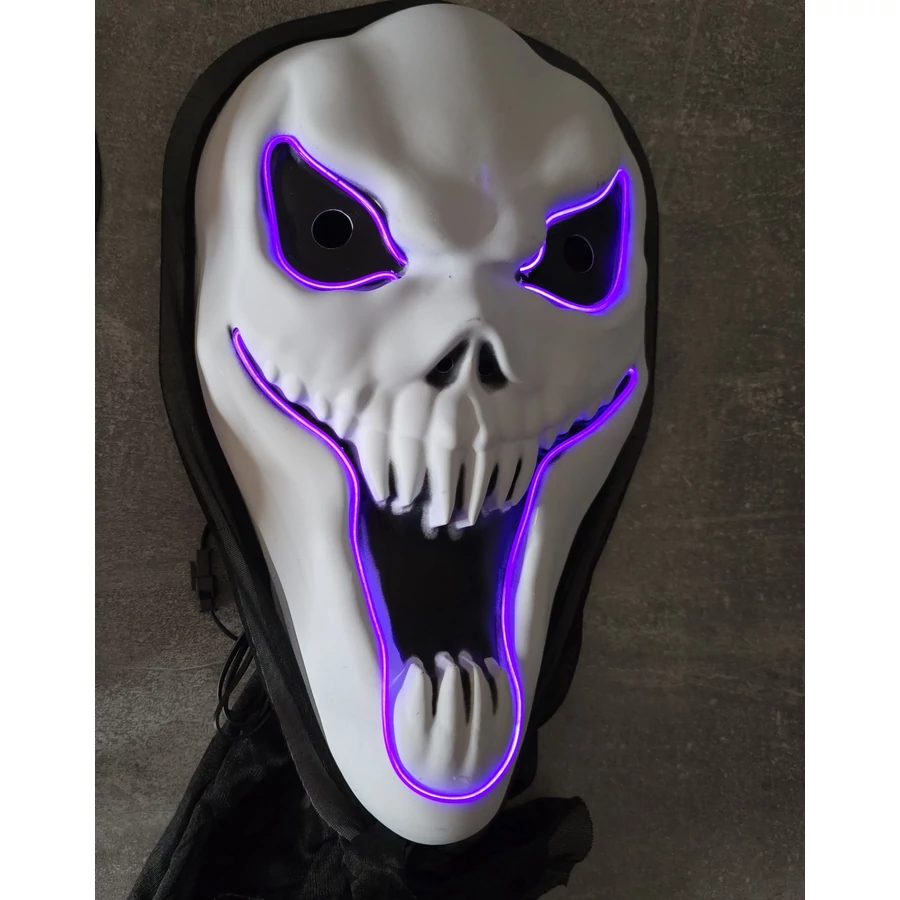 Ledes rémisztő nagyfogú álarc csuklyával - Image 4