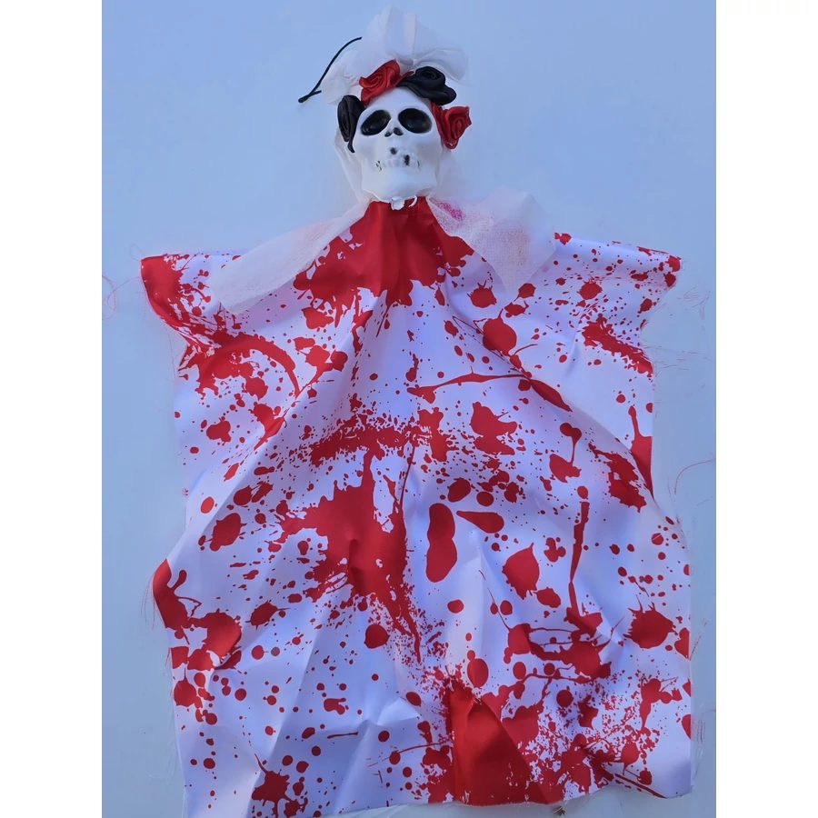 Lebegő véres koponya Haloweeni dekorációs kellék - Image 2