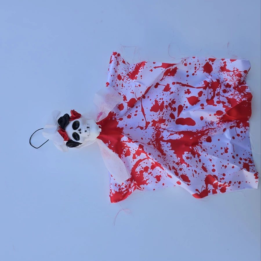 Lebegő véres koponya Haloweeni dekorációs kellék - Image 3
