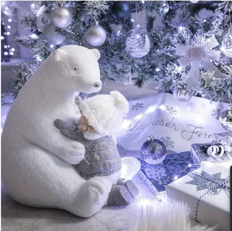 Aigostar elemes Drót Dekorációs Fényfűzér karácsonyfa égősor 5 méter 50 led hidegfehér beltéri - Image 2