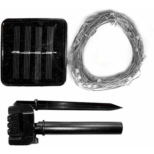 Karácsonyi Napelemes 10 méteres drót fényfűzér melegfehér 200 led - Image 15