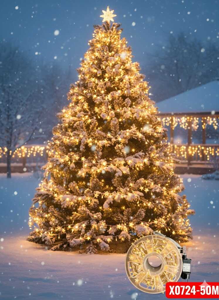 20 méteres Karácsonyi fényfűzér Égősor Melegfehér, 8 funkciós kül és beltéri élénk szín IP44 X0730 - Image 4