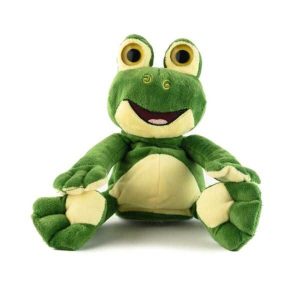 Visszabeszélő plüss béka , hangrögzítővel és lejátszóval