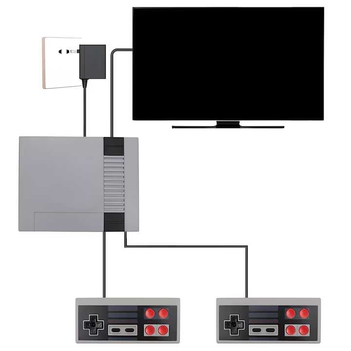 Retro nintendo/tv játék , 2 db játék konzolal, 500 féle játékkal - Image 3