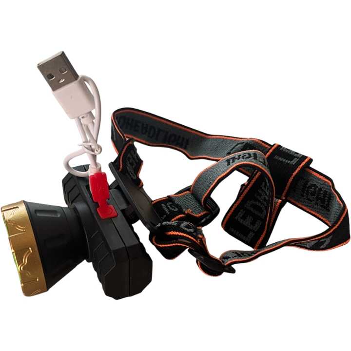 L-319 Nagyteljesítményű Fejlámpa, USB Töltős, Állítható Fényszóróval - Image 2