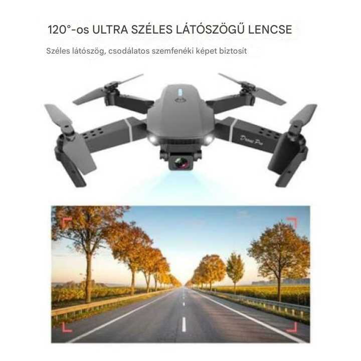 JINGONG KOS-13002 Összecsukható Mini Drón, 4K Duál Kamera, WiFi - Image 2