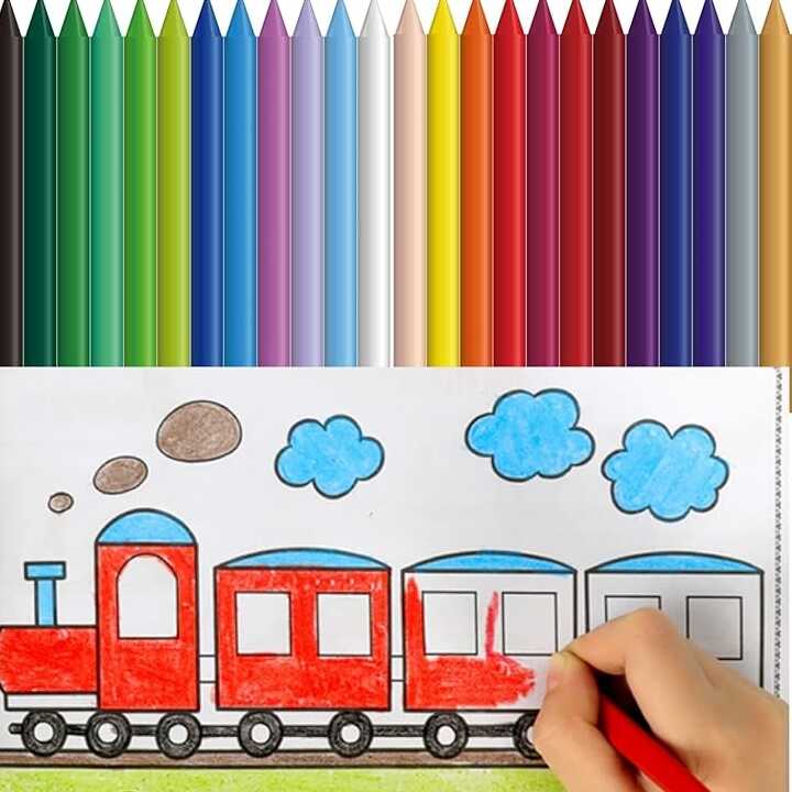 Motarro Színes zsírkréta 24 féle színnel - Image 2