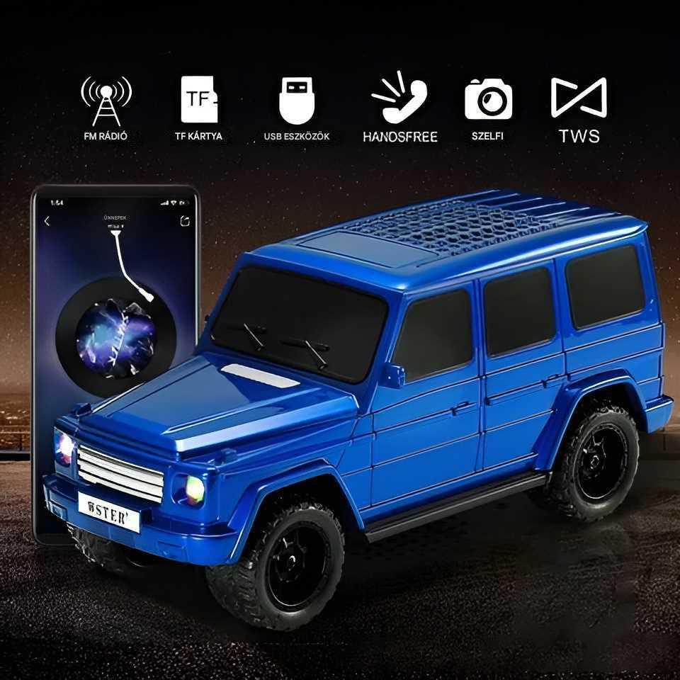 WS-591 Kék Mercedes G63 Bluetooth hangszóró FM rádióval és kártyaolvasóval - Image 2