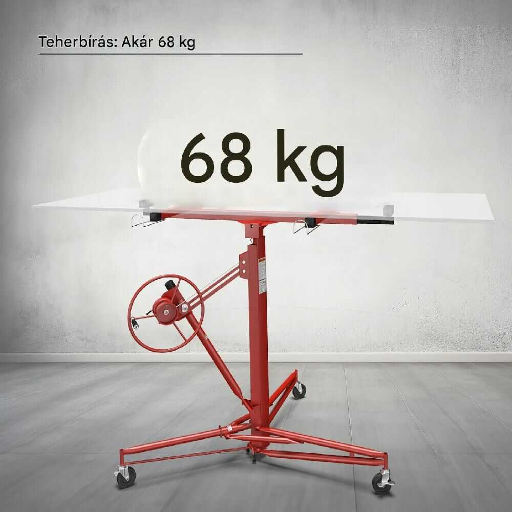Haina HB6764 Gipszkarton Emelő, 68 kg teherbírás, 3,35 m emelési magasság - Image 2