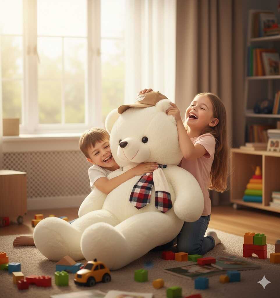 Puha Plüss mackó - a legjobb alvótárs , 80 cm - Image 3