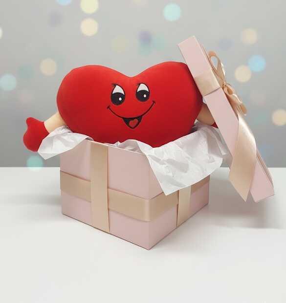 Szerelem plüss párna , szív formájú , 50 cm - Image 2