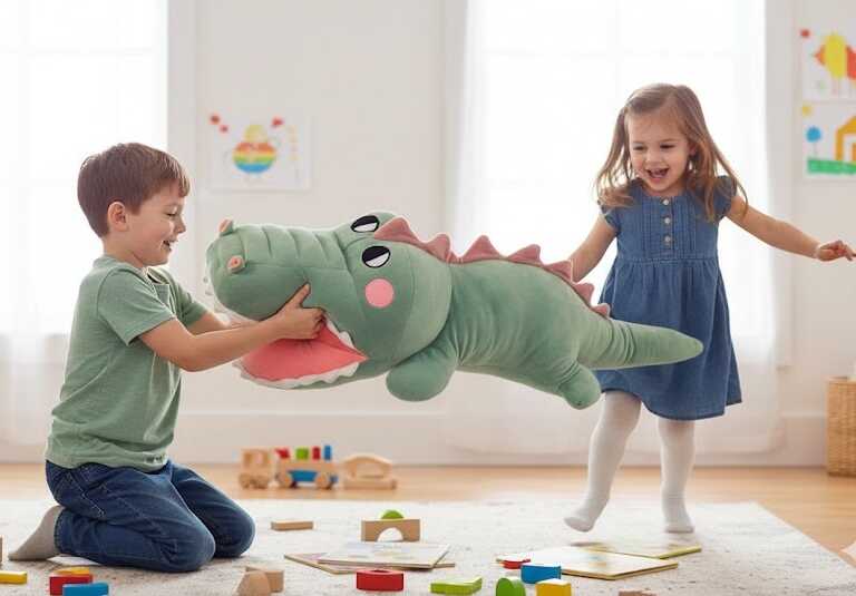 Ölelni való plüss krokodil , 85 cm - Image 2