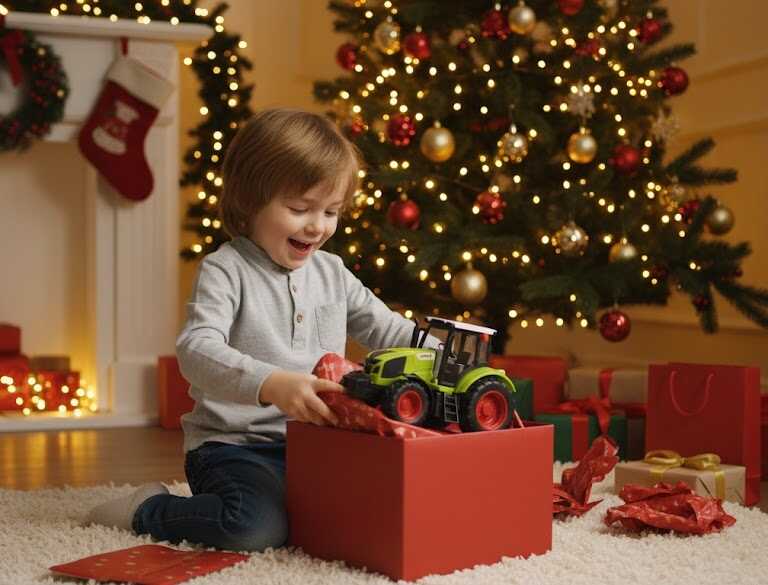 Játék traktor permetező utánfutóval , 30 cm - Image 3