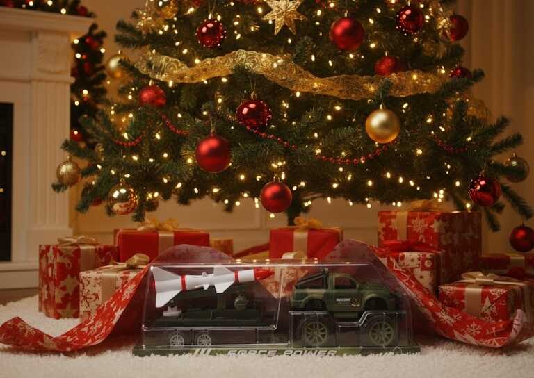 Játék Katonai Jármű Rakétakilövővel, Terepmintás, 50 cm - Image 3