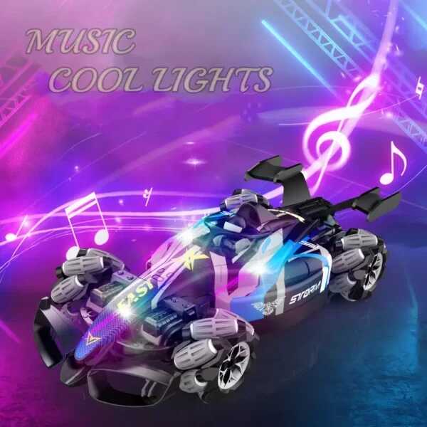 Távirányítós Formula drift autó , füstölő ,világító ,zenélő 34,5 cm - Image 3