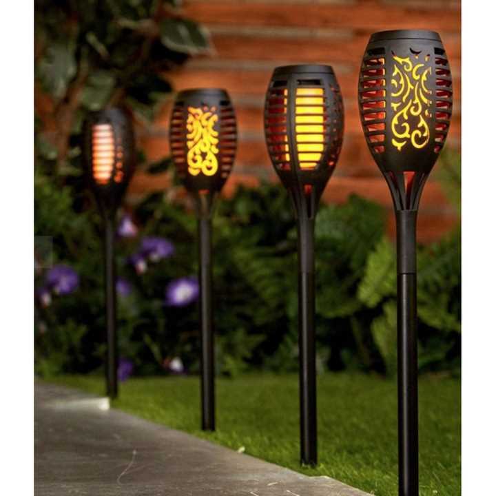 Napelemes Kerti Lámpa, XF-6018, Lánghatású LED, IP65, 58cm, 1db - Image 2