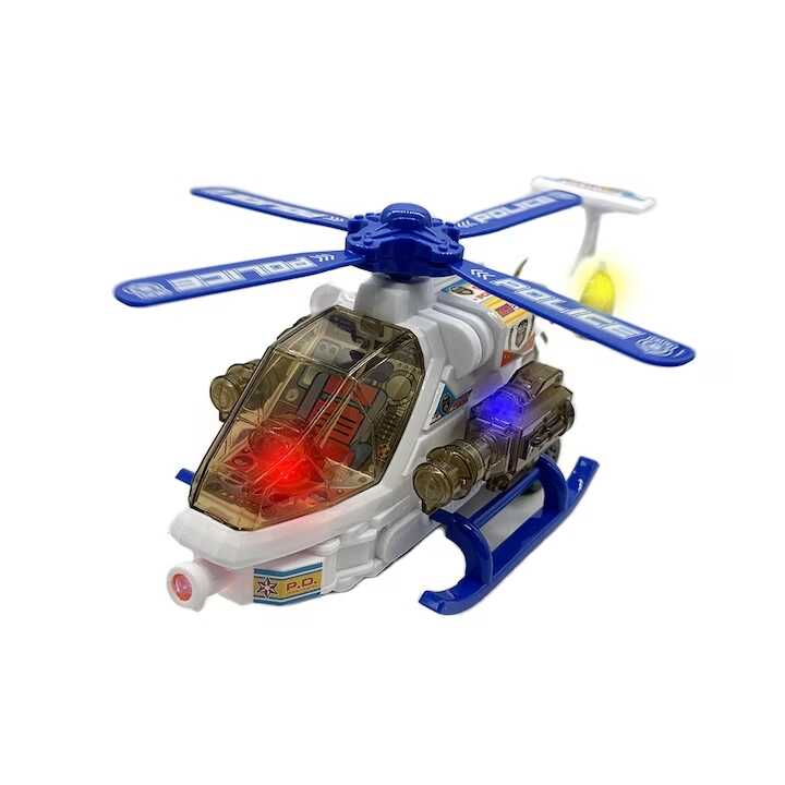 Interaktív Rendőrségi helikopter fényekkel és hangokkal , 26 cm