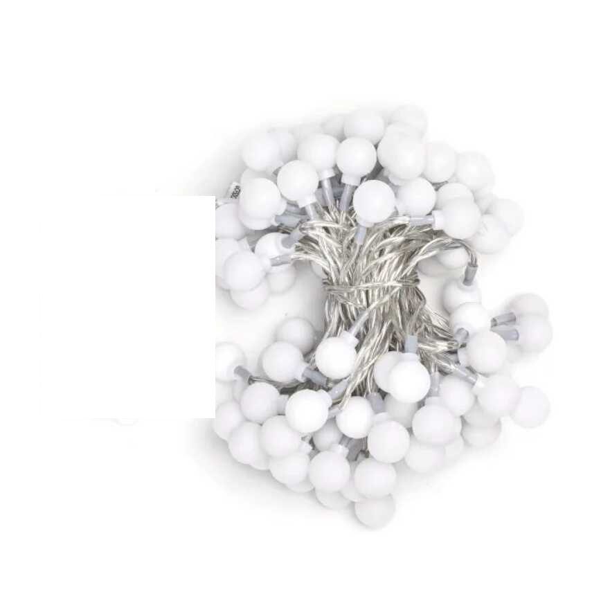 Aigostar Dekoratív LED Fényfüzér, gömb izzó lánc karácsonyi fényfüzér 5 méteres, 50 LED, rgb led , 220V - Image 10